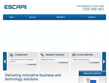 Tablet Screenshot of escapeit.com.au